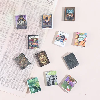 1Pc Mini Knjige, Igrače 1:12 Lutke Miniaturnega Pohištva Pribor, Igrače, Okraski za Različne vrste Knjig, otroških Igrač