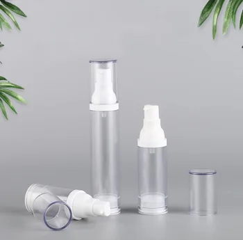 20ml jasno Brezzračnim Steklenico belega Črpalka Pokrov Škropilnica Toner/Serum/Losjon/Emulzija/Foundation/UV Bistvo Kozmetične Embalaže