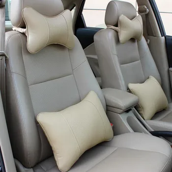 2pc umetnega usnja burrowing avto vzglavnik dobave vratu massager avto varnostno blazino za Suzuki Mitsubishi Mazda 4
