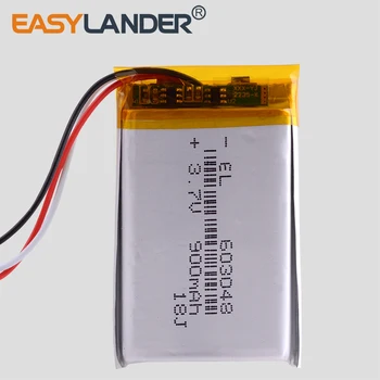 3 skladu 3,7 V 900mAh 603048 Litij-Polymer Li-Po baterija li ionska Baterija za Polnjenje celic Za Mp3, MP4 MP5 GPS mobilni bluetooth GPS Lezy