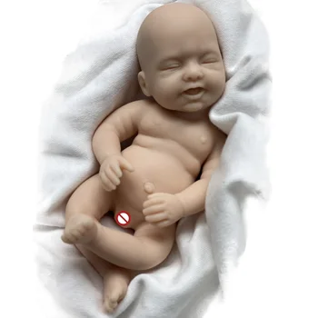6 Inch Celotno Telo, Trdna Silikonski Mini Prerojeni Kit Umetnik Naslikal Prerojeni Kompleti Lutka Mini Bebe Prerojeni Silikonski solido 4