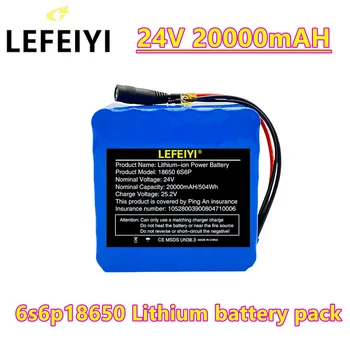 6S6P 24V 20Ah 25.2 V Litij-ionska Baterija Baterije za Električna Motorna Kolesa, Ebike Skuter Voziček Cropper z BMS+Polnilec
