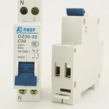 Air switch DZ30-32 1P plus N dvojno-v dvo-out miniature circuit breaker