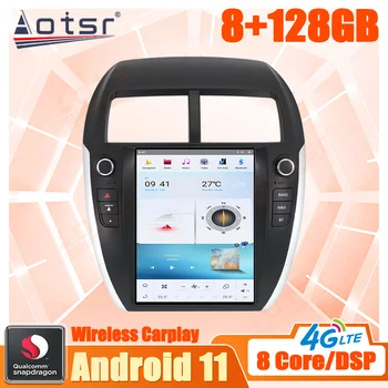 Android 11 Za Mitsubishi ASX 2010-2014 Avto Večpredstavnostna Radio Stereo Predvajalnik, GPS Navi Vodja Enote Qualcomm Snapdragon Carplay 1 Din