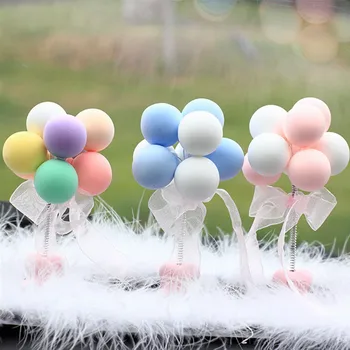 Avto Dekoracijo Srčkan Risanka Ljubezen barve spring swing spovedi balon ustvarjalne avto dekoracijo torte dodatki 1
