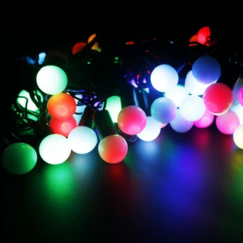 Božič niz 10M 100Leds Žogo za Niz Luči Sprememb RGB barvni LED Počitnice Luč Za Poroko readroom dnevna soba del rojstni dan