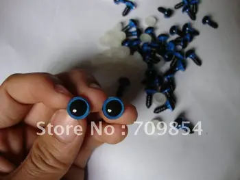 brezplačna dostava!!! 500pcs/veliko 5# 10 mm modre barve, Živali, plastične oči igrače oprema 0