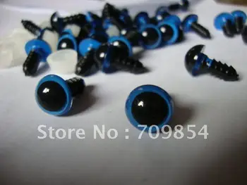 brezplačna dostava!!! 500pcs/veliko 5# 10 mm modre barve, Živali, plastične oči igrače oprema 1