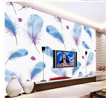 Doma Dekoracijo Pernata krila ptic barvo las bird perja TV, kavč v dnevni sobi foto zidana ozadje
