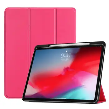 Funda Za iPad Pro 11 2018 Primeru Svinčnik Imetnik Smart PU Usnje Trifold Stojalo + PC Trdi Hrbtni Pokrovček Za Novi iPad Pro Primeru 11 0