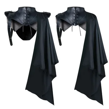 grim reaper cape zabavo za noč čarovnic hudič obleko gor vampir kostum cape moški srednjeveški retro cape
