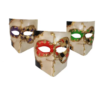 HANDMAD Stranka Pustno Masko Mozaik slog Beneške Maske, Italija Benetke Ročno Barvanje Partyenice Kostum Pustno Masko Darila