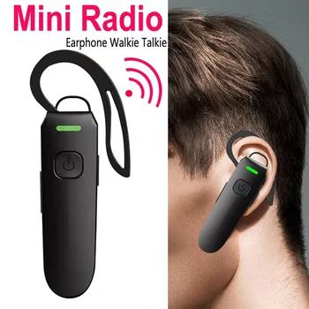 Mobilno držalo za uho Mini Walkie Talkie Intercome Bluetooth Restavracija Hotel PMR Uho Kavelj Bluetooth-združljive Slušalke Dva Načina Radio 0