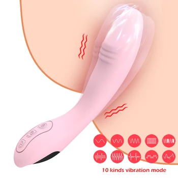 Močan G-Spot Vibrator Za Ženske Klitoris Stimulator Masturbator Mehki Silikonski G-Spot Vibrator Vibratorji Sexy Igrače Za Odrasle 18