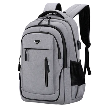 Moški Polnjenje prek kabla USB Laptop Backpack 15.6 inch Večnamensko Visoka Šola Študent Nahrbtnik Moški Potovanja Poslovna Torba pack