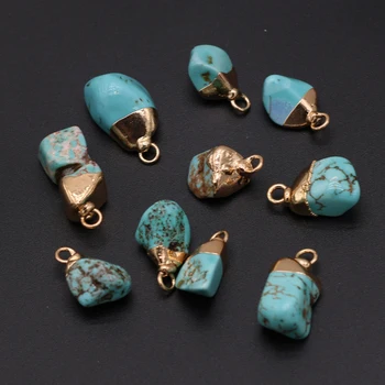 Naravni poldragi kamni obesek Modri kamen lepe Obesek za nakit, izdelava DIY ogrlico, zapestnico, uhane, dodatki