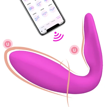 Nosljivi Dildo Vibratorji Za Ženske Brezžična tehnologija Bluetooth APP Daljinski upravljalnik z vibriranjem Analni Čep Hlačke Erotično Sex Igrače Za Pare