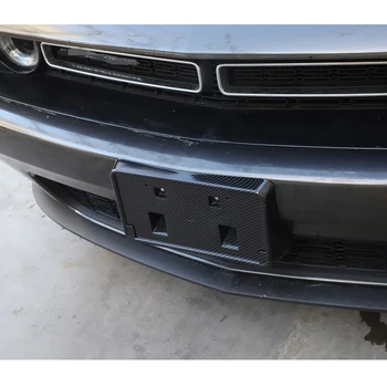 Ogljikovih Vlaken ABS, Spredaj registrske Tablice nametitev Pokrov so Primerni za Dodge Challenger 2010-2021 Zunanja Avto Oprema 4