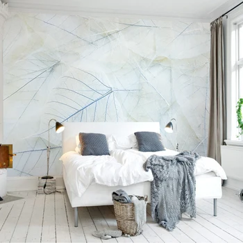 po meri 3d sodobni modi ozadje nordijska preprosta in elegantna dnevna soba, spalnica steno stensko vrstice listi steno stensko doma dekor 0