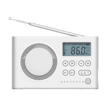 Prenosni FM Radio Mini Zvočnik z LED Zaslon 3.5 mm Priključek za Slušalke Podpirajo Auto Search/Trgovina Postaja 50-108MHZ