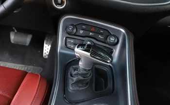 Prestavna Konb Gumb Dekor Kritje Trim za Dodge Challenger Polnilnik 2015+/ Durango 2018+ Avto Notranjo Opremo ABS Ogljikovih Vlaken 4