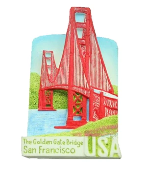 San Francisco je Golden Gate Bridge Ročno Poslikano Aromaterapija 3D Hladilnik Magneti Potovanja Spominkov Hladilnik Magnetne Nalepke