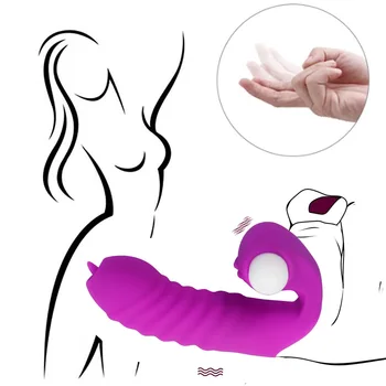 Sex Igrače Silikonski Prst Nastavite Vibrator Za G Spot Massager Z Vibriranjem Dildo Nekaj Spogleduje Nožnico Ženske Vagine, Klitoris Stimulator 0