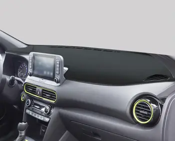 Usnje Avto Nadzorna Plošča Pokrov Dash Pretector Mat Za Hyundai Kona 2018-2023