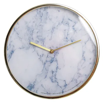 Ustvarjalne nove Nordijske minimalističen marmorja stenske ure brez obsega spalnico študija tiho quartz ura 4