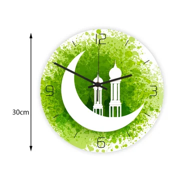 Vroče Ramadana Muslimanskih Stenska Ura Elektronskih brez okvirjev 3D Stenske Ure Nalepke Nalepke Muslimanskih Ramadana Eid Mubarak Doma Dekoracijo 3