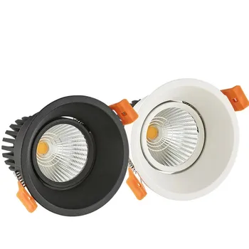 Zatemniti LED downlight, 7W, 10W, 12W, 85-265V, STORŽEV, zatemniti COB pozornosti, downlight, stropne luči